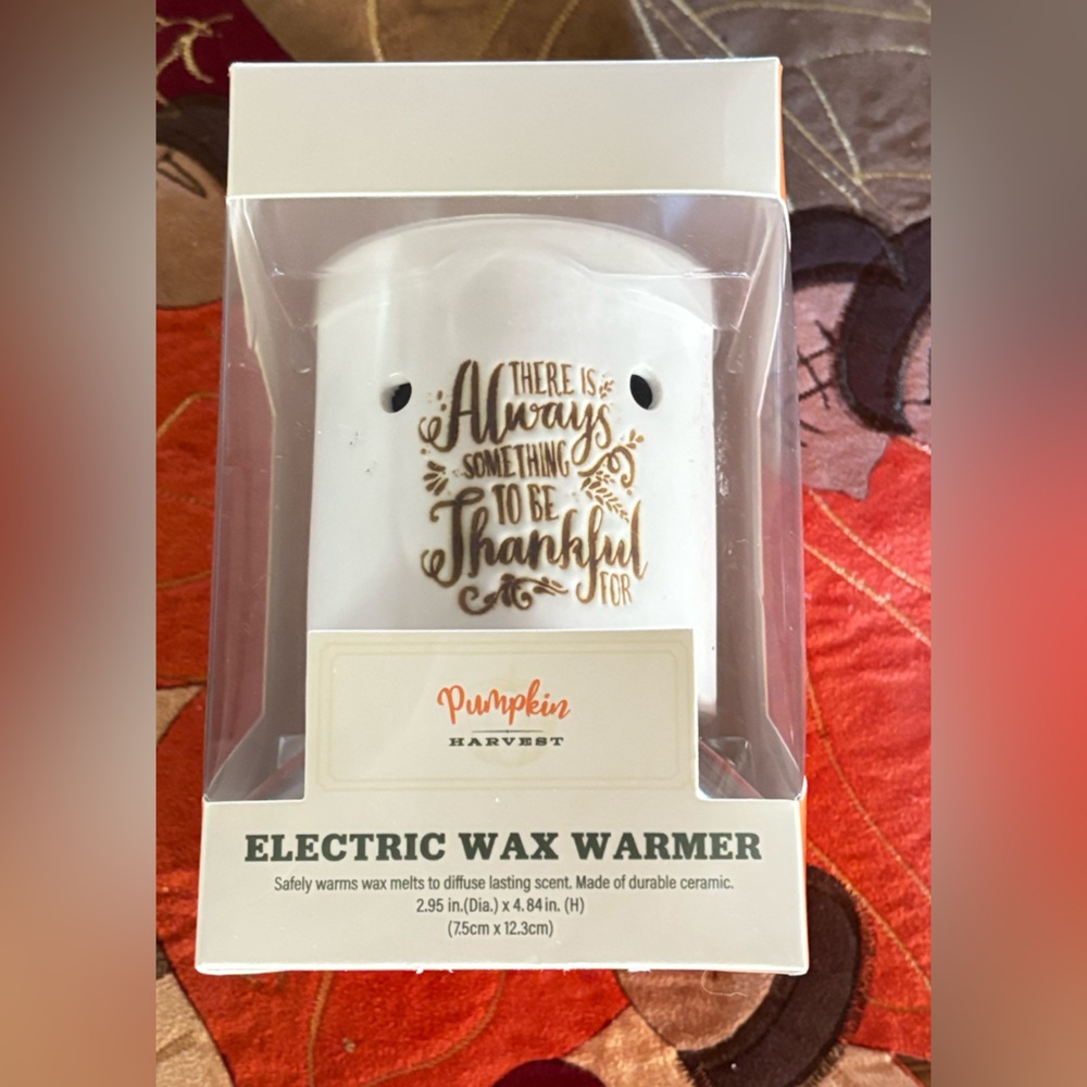 Be Thankful Electric Wall Unit Wax Warmer - NIB